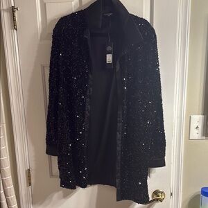 Sequin Black Jacket